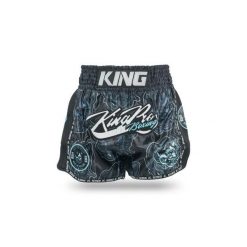 Szorty do boksu tajskiego King Pro Boxing Demon 3. Czarne szorty KING PRO BOXING, bez wzorów, sportowe. Za 332.50 zł.
