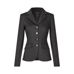 Kurtka jeździecka damska Kingsland KLMonique. Czarne kurtki KINGSLAND, bez wzorów, z tkaniny, eleganckie, bez kaptura. Za 863.00 zł.
