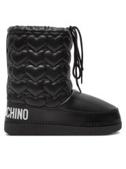 LOVE MOSCHINO Śniegowce JA24082G1LISE000 Czarny. Czarne śniegowce Love Moschino, bez wzorów, ze skóry, bez zapięcia. Za 849.99 zł.