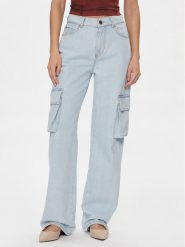 Pinko Jeansy Caty 102942 A1MV Błękitny Cargo Fit. Niebieskie jeansy Pinko, bez wzorów, z bawełny. Za 559.99 zł.