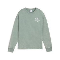 Bluza sportowa damska Puma Class Comfort Washed Tr. Zielone bluzy bez kaptura Puma, l, bez wzorów, bez kaptura, do biegania. Za 177.99 zł.