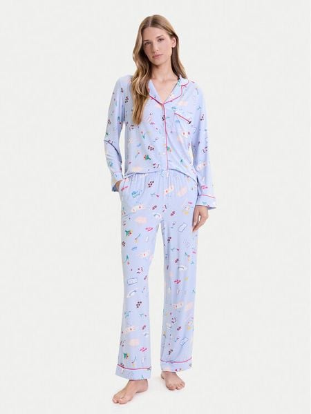 Kate Spade Piżama KSI82756 Kolorowy Relaxed Fit. Piżamy Kate Spade, s, bez wzorów, bez kołnierzyka, bez ramiączek. Za 469.99 zł.