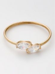 OR ÉCLAT Złoty pierścionek "Fiona" z cyrkoniami rozmiar: 51. Żółte pierścionki Or Éclat, z cyrkonią, złote. Za 391.99 zł.