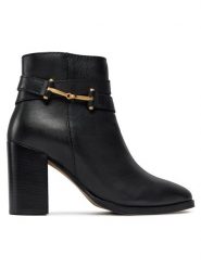 Ted Baker Botki Anisea 270781 Czarny. Czarne botki Ted Baker, bez wzorów, ze skóry, bez obcasa, na słupku, bez zapięcia. Za 659.99 zł.