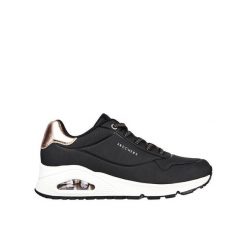 Buty Sportowe Damskie Skechers Uno Shimmer Away. Czarne buty sportowe lifestyle Skechers, bez wzorów, bez zapięcia, trekkingowe, skechers sport. W wyprzedaży za 345.20 zł.