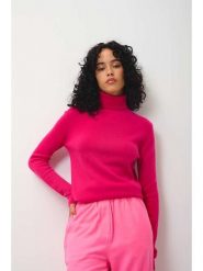 AUTHENTIC CASHMERE Kaszmirowy golf "Bise" w kolorze różowym rozmiar: XXL. Różowe swetry AUTHENTIC CASHMERE, na lato, xxl, bez wzorów, z kaszmiru, bez ramiączek. Za 360.17 zł.