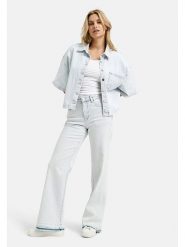 Milano Italy Kurtka dżinsowa w kolorze błękitnym rozmiar: 38. Niebieskie kurtki Milano Italy, bez wzorów, bez kaptura. Za 217.99 zł.