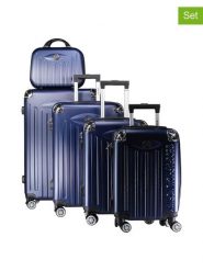 Geographical Norway 5-częściowy zestaw "Softless" w kolorze granatowym rozmiar: onesize. Niebieskie walizki Geographical Norway. Za 565.99 zł.