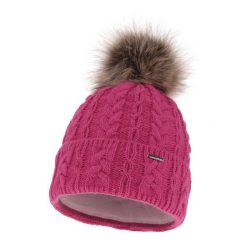 Czapka zimowa damska z pomponem Szara. Szare czapki zimowe Molly, bez wzorów, z materiału. Za 55.90 zł.