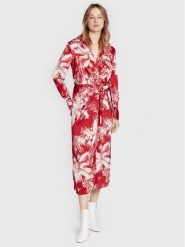 Guess Sukienka koszulowa Dorothee W2BK13 WEX62 Czerwony Regular Fit. Czerwone sukienki Guess, s, z aplikacjami, z syntetyku, bez kołnierzyka, bez ramiączek, koszulowe. Za 419.99 zł.
