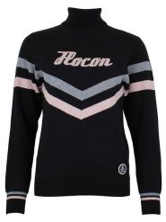 Peak Mountain Sweter w kolorze czarnym rozmiar: M. Czarne swetry Peak Mountain, m, bez wzorów, ze splotem, bez ramiączek. Za 212.67 zł.