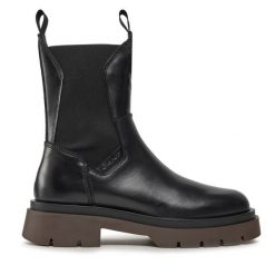 Sztyblety Gant. Brązowe botki Gant, bez wzorów, bez obcasa, na płaskiej podeszwie, bez zapięcia. Za 599.99 zł.