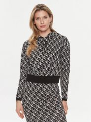 Guess Bluza Gl Logo V4RQ13 KC2X2 Czarny Regular Fit. Czarne bluzy Guess, l, z aplikacjami, z syntetyku, bez kaptura. Za 219.99 zł.