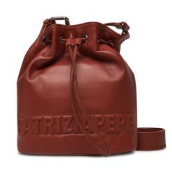 Torebka Patrizia Pepe. Brązowe torebki klasyczne Patrizia Pepe, bez wzorów, bez dodatków. Za 1,249.00 zł.