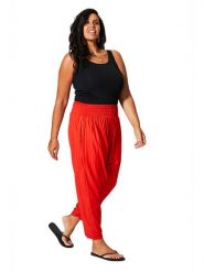 Aller Simplement Spodnie w kolorze czerwonym rozmiar: 42-58. Czerwone spodnie materiałowe Aller Simplement, bez wzorów, z materiału. Za 56.99 zł.