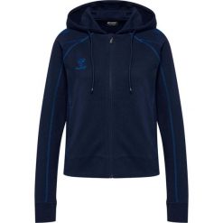 Damska bluza dresowa z kapturem Hummel Move 2.0. Niebieskie bluzy Hummel, bez wzorów, z dresówki, z kapturem. Za 328.00 zł.