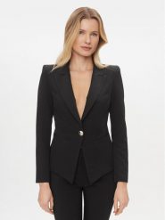 Rinascimento Marynarka CFC0117699003 Czarny Regular Fit. Czarne marynarki i żakiety Rinascimento, xs, bez wzorów, z syntetyku, bez ramiączek. Za 719.99 zł.