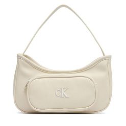 Torebka Calvin Klein Jeans. Brązowe torebki klasyczne Calvin Klein Jeans, bez wzorów, z jeansu, klasyczne, bez dodatków. Za 229.99 zł.