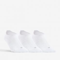 Skarpety sportowe tenis DECATHLON RS500 Lowedge niskie 3 pary. Czarne skarpetki ARTENGO, bez wzorów, z bawełny. Za 39.99 zł.