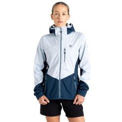 Kurtka Damska Lexan Soft Shell. Niebieskie kurtki przejściowe sportowe Dare 2b, m, bez wzorów, z lycry, z kapturem, trekkingowe. Za 155.99 zł.
