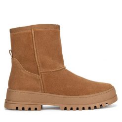 Śniegowce Lasocki. Brązowe śniegowce Lasocki, bez wzorów, bez zapięcia. Za 259.99 zł.