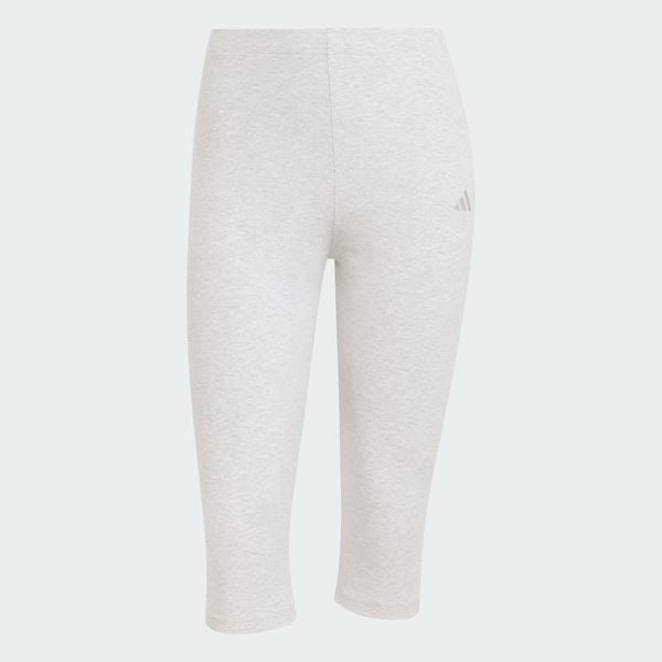 Legginsy Seasonal Essentials Rib Capri. Szare legginsy adidas, xs, bez wzorów, z bawełny, na fitness i siłownię. Za 149.00 zł.