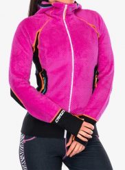 Bluza z kapturem damska Crazy Pull Inspire. Czerwone bluzy z kapturem Crazy, na lato, l, bez wzorów, z materiału, z kapturem, trekkingowe. Za 849.99 zł.