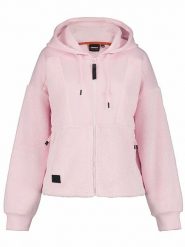 Icepeak Kurtka polarowa "Abbotsa" w kolorze jasnoróżowym rozmiar: L. Różowe kurtki Icepeak, l, bez wzorów, z materiału, bez kaptura. Za 200.95 zł.