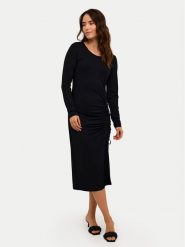 Kaffe Sukienka codzienna Becca 10508889 Czarny Slim Fit. Czarne sukienki Kaffe, na co dzień, xxl, bez wzorów, z wiskozy, bez kołnierzyka, bez ramiączek, proste. Za 169.99 zł.