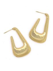 MOODE Kolczyki-półkreole "Lenais" rozmiar: onesize. Żółte kolczyki MOODE, ze stali. Za 83.03 zł.