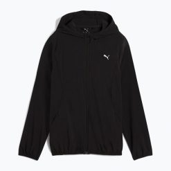 Kurtka do biegania damska PUMA Run Velocity Woven. Czarne kurtki do biegania Puma, bez wzorów, bez kaptura, do biegania. Za 199.99 zł.