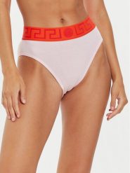 Versace Figi klasyczne z wysokim stanem AUD01050 1A1001 Różowy. Czerwone figi Versace, bez wzorów, z bawełny, z podwyższonym stanem. Za 199.99 zł.