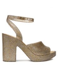 Melissa Sandały Melissa Rita Ad 33965 Złoty. Żółte sandały Melissa, bez wzorów, z tworzywa sztucznego, bez obcasa, na słupku, bez zapięcia. Za 379.99 zł.