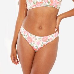 Dół kostiumu kąpielowego surfingowego damski Roxy Dreamy. Brązowe bikini Roxy, bez wzorów, z elastanu, klasyczne. W wyprzedaży za 99.99 zł.