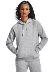 Under Armour Bluza "Rival" w kolorze szarym rozmiar: L. Szare bluzy Under Armour, l, bez wzorów, bez ramiączek, z kapturem. Za 118.84 zł.
