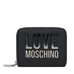 Duży Portfel Damski LOVE MOSCHINO. Czarne portfele Love Moschino, bez wzorów. Za 579.99 zł.