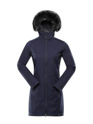 Alpine Pro Płaszcz softshellowy "Ibora" w kolorze granatowym rozmiar: L. Niebieskie płaszcze Alpine Pro, l, bez wzorów, sportowe, bez kaptura. Za 384.71 zł.