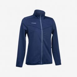 Kurtka do hokeja na trawie damska Korok FH900. Niebieskie kurtki KOROK, l, bez wzorów, z elastanu, bez kaptura. Za 189.99 zł.
