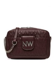 Nine West Torebka CEO-Astoria-Allure-01-LX10166 Bordowy. Czerwone listonoszki Nine West, bez wzorów, z materiału, bez dodatków. Za 299.99 zł.