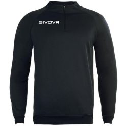 Bluza piłkarska dla dorosłych Givova Maglia Tecnica czarna. Czarne bluzy Givova, s, bez wzorów, bez kaptura, do piłki nożnej. Za 87.15 zł.
