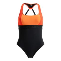 Jednoczęściowy strój kąpielowy dla Kobiety ROXY ACTIVE COLORBLK. Czarne stroje jednoczęściowe Roxy, bez wzorów, z elastanu, sportowe. Za 319.99 zł.