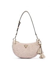 Guess Torebka Katie HWWG22 53180 Kremowy. Białe torebki klasyczne Guess, z aplikacjami, z materiału, bez dodatków. Za 494.99 zł.