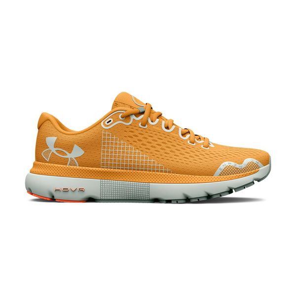 Buty biegowe damskie Under Armour W HOVR Infinite 4. Żółte buty do biegania Under Armour, bez wzorów, bez zapięcia, do biegania. Za 329.98 zł.