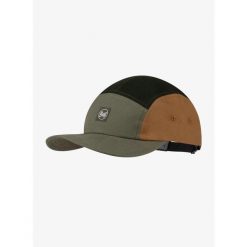 Czapka z daszkiem Buff 5 Panel Venture Cap - allvin khaki. Brązowe czapki z daszkiem Buff, bez wzorów, sportowe. Za 129.99 zł.