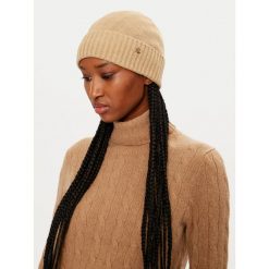 Czapka LAUREN RALPH LAUREN. Brązowe czapki zimowe Lauren Ralph Lauren, bez wzorów. Za 199.99 zł.