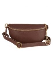 Mia Tomazzi Skórzana saszetka "Perugino" w kolorze brązowym - 23 x 13 x 2 cm rozmiar: onesize. Brązowe nerki i saszetki Mia Tomazzi, bez wzorów, z materiału, sportowe, bez dodatków. Za 165.99 zł.