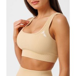 Stanik fitness cardio Carpatree Rib bezszwowy. Zielone biustonosze Carpatree, bez wzorów. Za 149.99 zł.