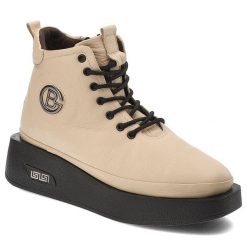 Beżowe Botki Artiker Modne Obuwie Damskie. Brązowe botki Artiker, bez wzorów, ze skóry, eleganckie, bez obcasa, bez zapięcia. Za 259.00 zł.