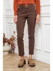 Joséfine Spodnie "Lorial" w kolorze brązowym rozmiar: L. Brązowe spodnie materiałowe Joséfine, bez wzorów, z materiału. Za 130.81 zł.