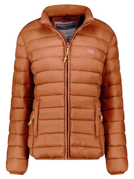 Geographical Norway Kurtka pikowana "Atikolor" w kolorze jasnobrązowym rozmiar: XL. Brązowe kurtki Geographical Norway, xl, bez wzorów, bez kaptura. Za 175.67 zł.